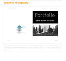 The Team Tom Mills portfolio screen